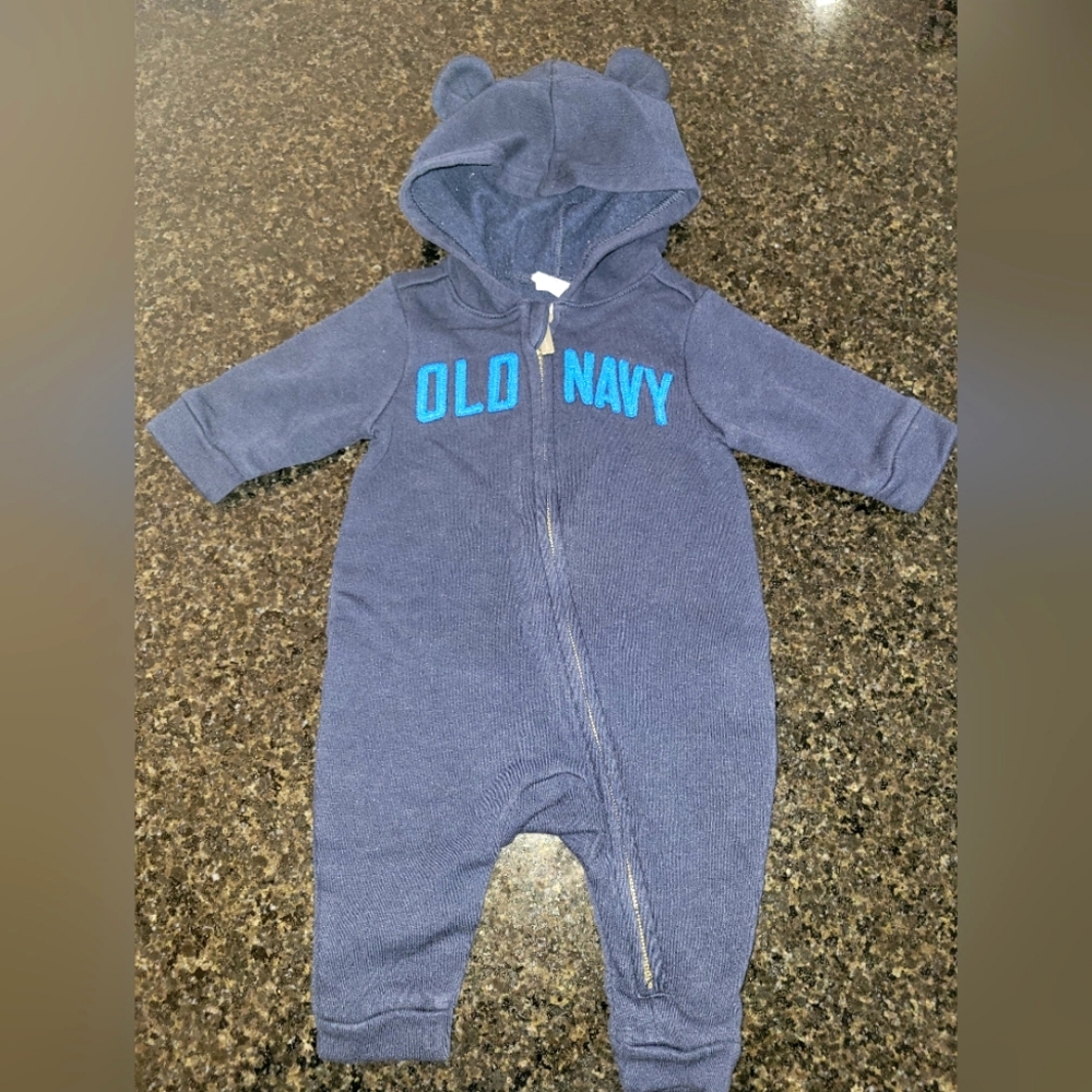 Old Navy Blue body suit size 0-3months